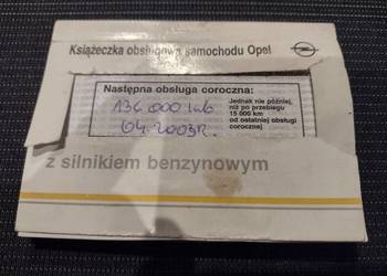 Opel ASTRA F 1996 Książka Gwarancyjna / Serwisowa SALON POLSKA