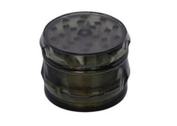 Elegancki Plastikowy Młynek do Suszu CBD Tytoniu 4-Częściowy Czarny