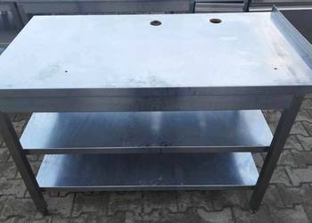 Stół Gastro z Półkami - 130/70/85 cm - S 851