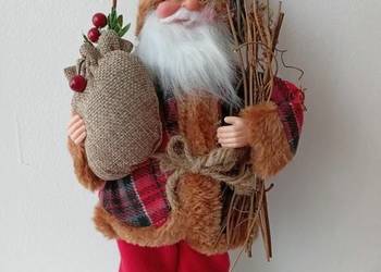 Figurka św.Mikołaja 30 cm dekoracja świąteczna