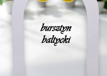 Kolczyki z BURSZTYNU, bursztyn bałtycki, rzeźbione, kot, sztyft #774