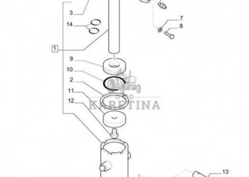 New Holland T6010 T6070 Siłownik podnośnika 87380800