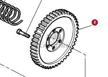 Massey Ferguson 6497 6499 Koło Zębate 3716420M1 87 zębów 3716420M1