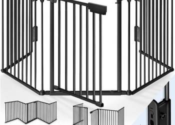 Barierka ochronna do kominka 360 cm, czarna Barierka ochronna do kominka 360 cm, czarna