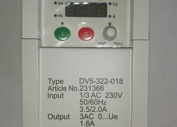 Falownik jednofazowy Moeller DV5-322-018 0.18kW 1.6A