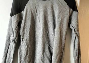 Bluza damska szara z siatkowanymi ramionami S