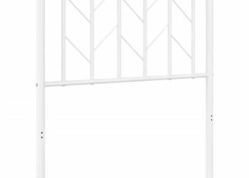 Metalowe wezgłowie białe 75 cm WM-374512