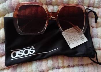 ASOS/Ekskluzywne, duże okulary przeciwsłoneczne, muchy/NOWE