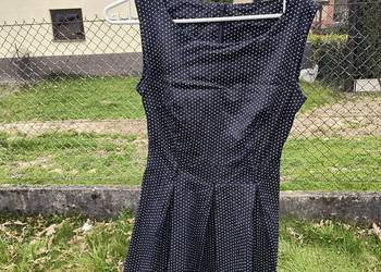 Black Polka Dot Sleeveless Dress