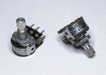 Potencjometr 2x47kA Unitra TELPOD _16mm