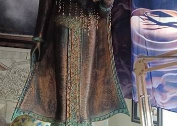 BUDDA 118CM WYSOKA CIĘZKI POSĄG BRAK LEWEGO BARKU