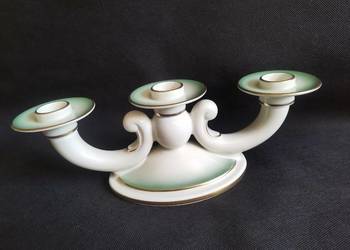Stary duży świecznik porcelana Rosenthal Art Deco