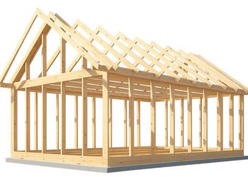 Konstrukcja szkieletowa drewniana domku Poddasze 4,3m / 7m