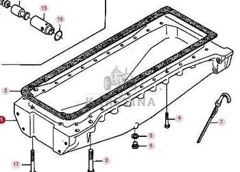 Massey Ferguson 3690 Miska Olejowa Silnika CZĘŚCI V836346659 612DS Jastrzębniki
