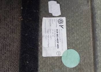 Podłoga wykładzina tył Passat b6 kombi vw 3C9863463F