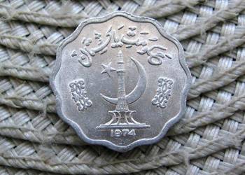 Pakistan 10 Pajsa 1962r - Półksiężyc i pomnik pod napisem