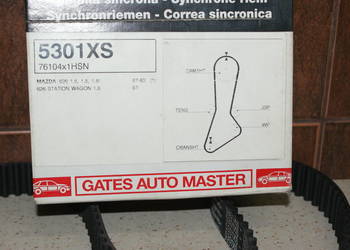 GATES 5301 Pasek rozrządu MAZDA 626 III 1.8 09.87-05.92