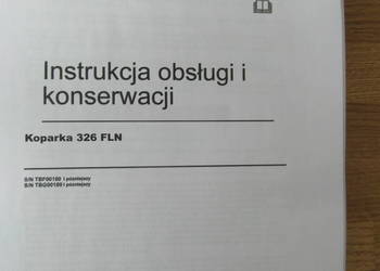 dtr instrukcja obsługi koparka caterpillar 326 FLN i inne_