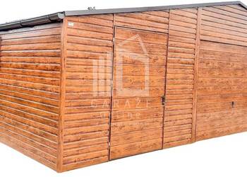GARAŻ BLASZANY 9m x 7m - dwuspad 2x Brama + 2x drzwi ID139