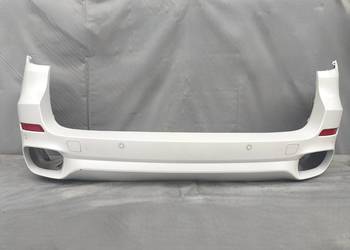 BMW X5 F15 50D M PAKIET ZDERZAK TYLNY TYŁ KOMPLETNY PDC ALPINE WHITE 300