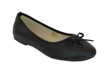 Czarne baleriny z kokardą rozmiar 36 (AK10)