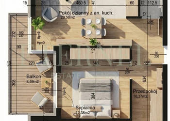 Wyjątkowe mieszkanie 3-pokojowe 62,40m2 Czyżyny