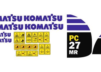 Naklejki komatsu pc 27mr i inne modele super mocne zamienniki