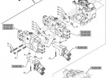 New Holland T6090 T6070 Rozdzielacz, hydr 87596458