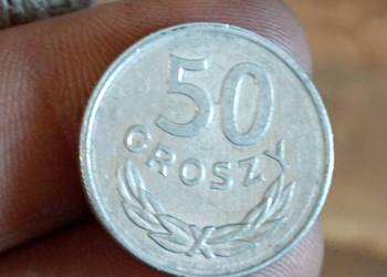 Sprzedam 50 gr 1986 r wglebienie pasek w rancie