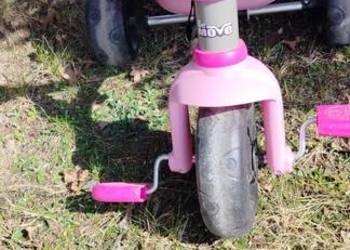 Rowerek trójkołowy na pedały, konik na biegunach