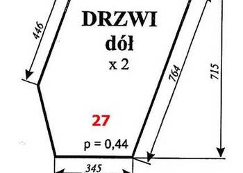 SZYBA DRZWI DOLNA S/TYP NR 27 C-385  80368637