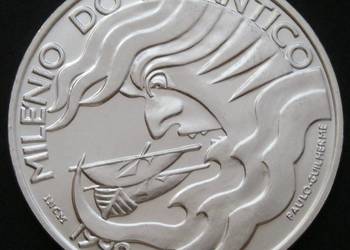 Portugalia 1000 escudos 1999 -  ATLANTICO - SREBRO - stan 1/2