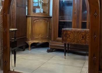 Piękne orzechowe lustro od kompletu -sklep Dąbrowa Górnicza