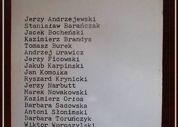Zapis I -1977  / Barańczak / Orłoś / Ficowski /  Słonimski