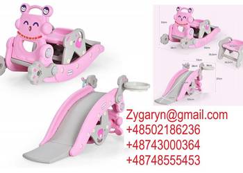 Zjeżdżalnia bujak krzesełko dla dzieci 3w1.