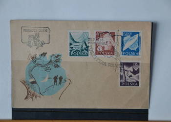 Znaczki. Fi 822-825 FDC S-120 Turystyka