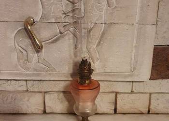 Mała sprawna lampa naftowa=muzealny oryginał z XIX wieku=Hugo Schnaider