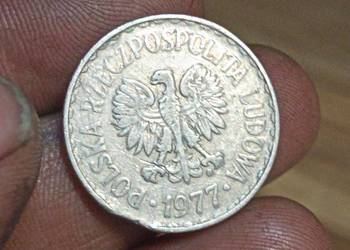 Sprzedam monete 1 zl 1977 destrukt koncowka blachy