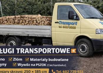 Usługi Transportowe T4 skrzynia ,drewno,złom,materiały budowlane ,maszyny .