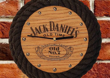 Elegancki prezent na urodziny. Zegar w stylu Jack Daniels