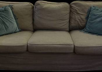 Zestaw IKEA Ektorp Sofa 3 osobowa + fotel klasyk, zdejmowane pokrowce