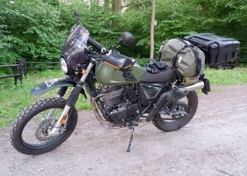 Motocykl retro scrambler SWM six days 500 military green A2