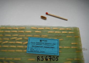 RS6705 rezonator kwarcowy Unitra Omig 5u51 pozłacane rs 6705