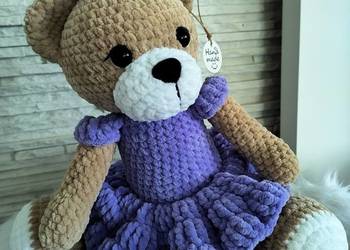 Miś misia handmade szydełkowy DOSTĘPNY OD RĘKI