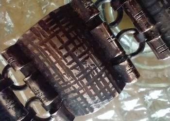 Stara bransoleta miedź metaloplastyka rękodzieło