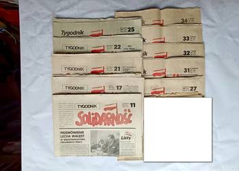 „Tygodnik Solidarność” 11 numerów z rocznika 1981