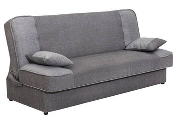 Wersalka Tapicerowana Popielata bez Boków FINKA