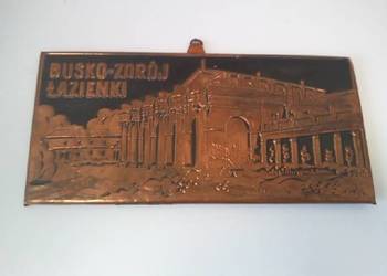 Obrazek Lata 60 Miedzioryt Busko -Zdrój Łazienki