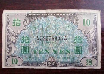Banknot 10 jenów Japonia