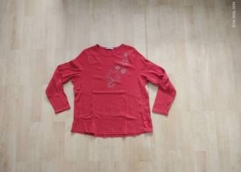 Bluzka bluzeczka T-shirt koszulka długi rękaw MS - gwiazdki plus size